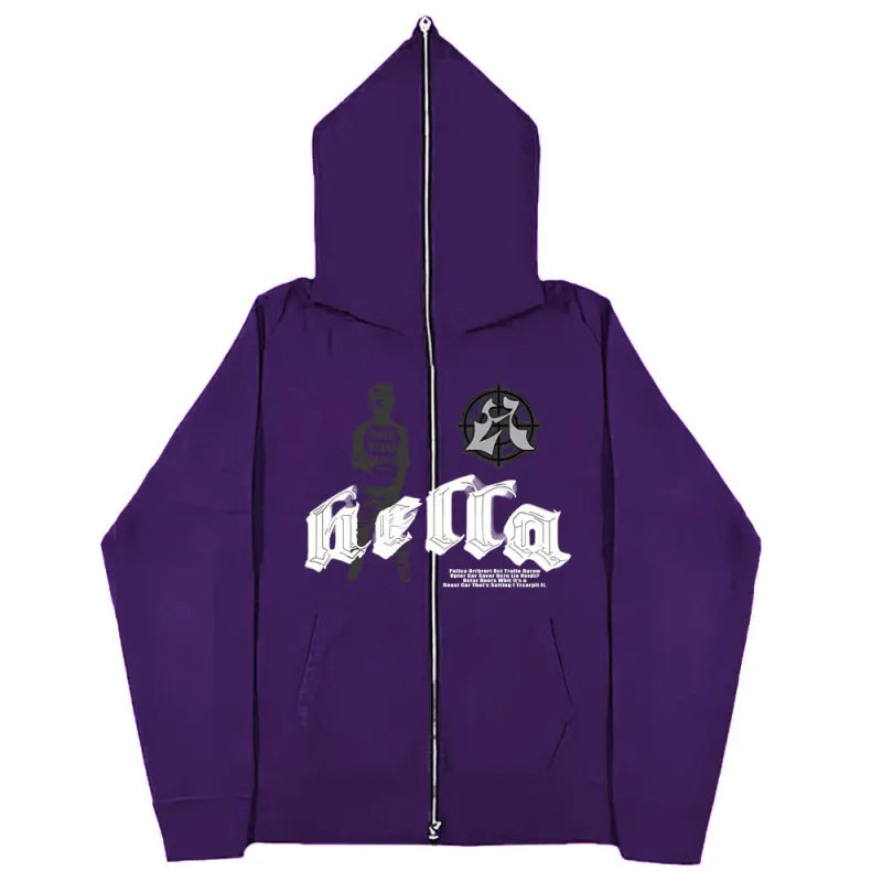 CALXRA Oversized Zipper Hoodie