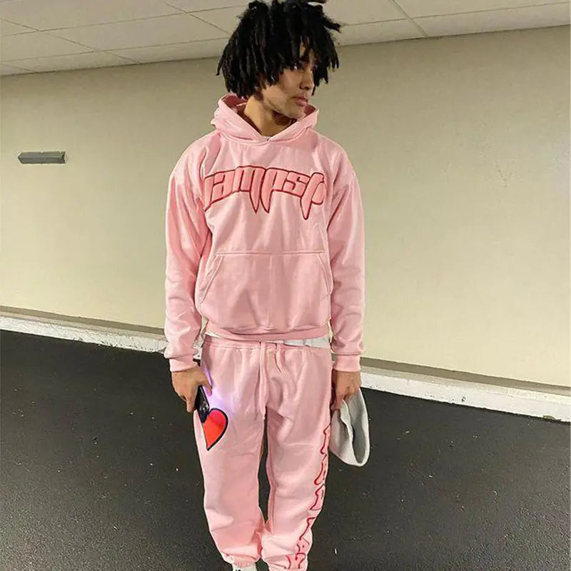 Y2K Fashion Hoodie with Heart Letter Print